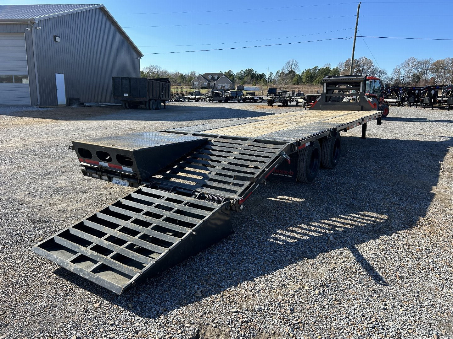 Used 2024 MAXXD Gooseneck Flatbed Trailer | 102" x 28' 30K GVWR