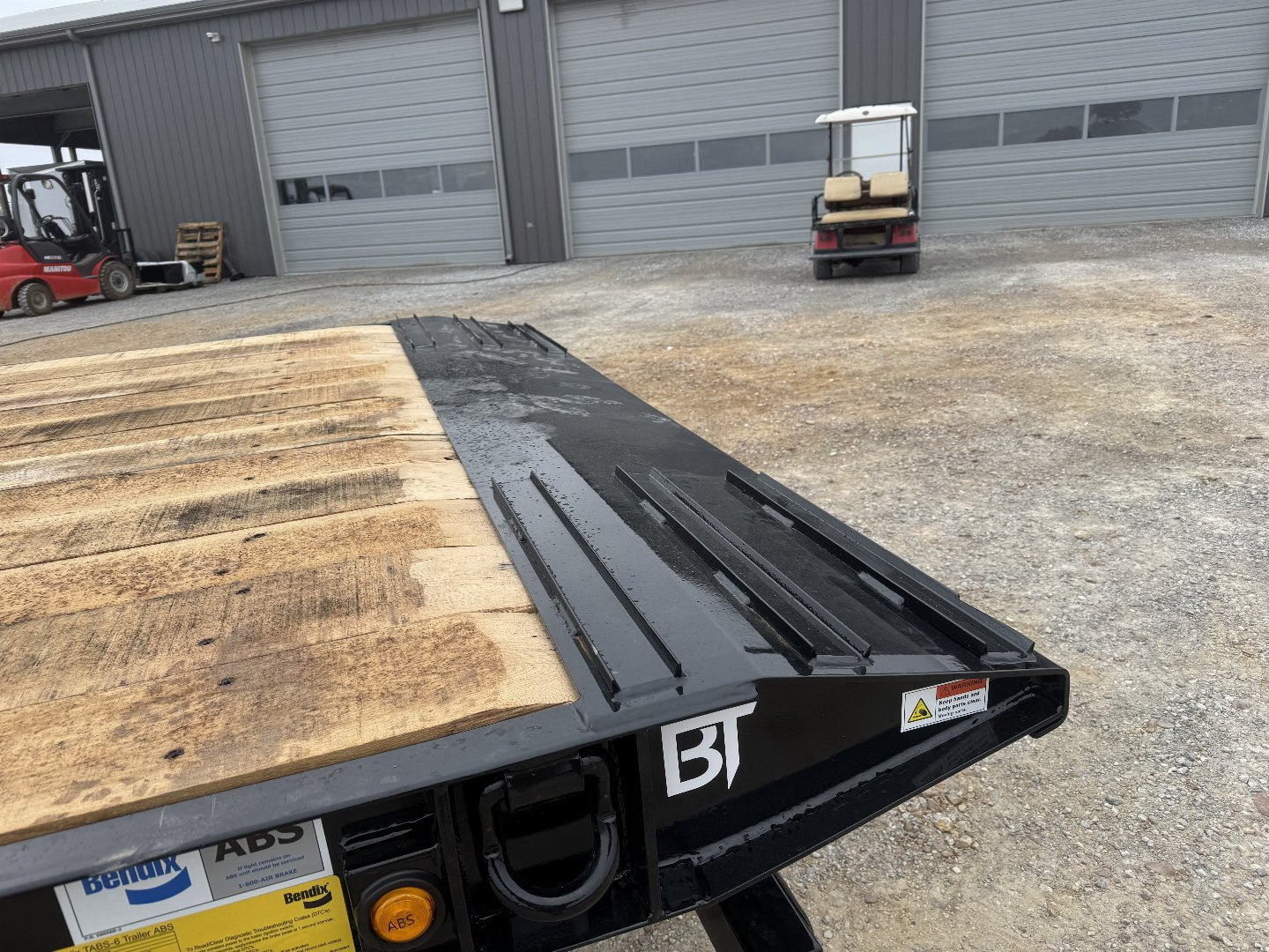 New 2025 Behnke 102"x30' 20 TON Pintle Hitch Tag Trailer *AIR TILT*