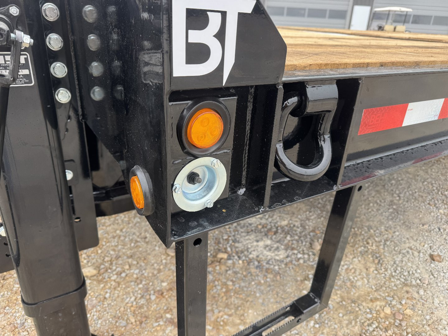 New 2025 Behnke 102"x30' 20 TON Pintle Hitch Tag Trailer *AIR TILT*