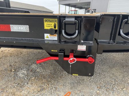 New 2025 Behnke 102"x30' 20 TON Pintle Hitch Tag Trailer *AIR TILT*