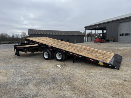 New 2025 Behnke 102"x30' 20 TON Pintle Hitch Tag Trailer *AIR TILT*