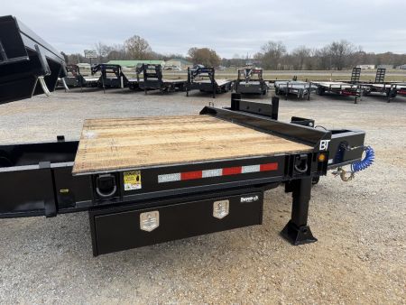 New 2025 Behnke 102"x30' 20 TON Pintle Hitch Tag Trailer *AIR TILT*