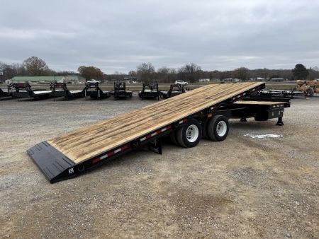 New 2025 Behnke 102"x30' 20 TON Pintle Hitch Tag Trailer *AIR TILT*