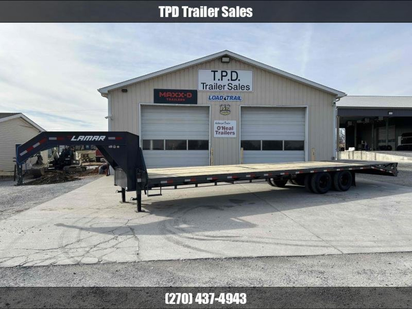 New 2024 Lamar 102" x 32' 22k Gooseneck Trailer