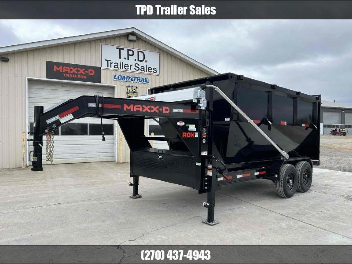 New 2024 MAXXD Roll Off Dump Trailer | 83" x 14' 14K GVWR