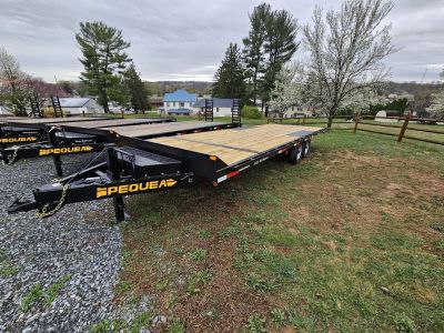 New 2025 PEQUEA DECKOVER 24 Flatbed Trailer