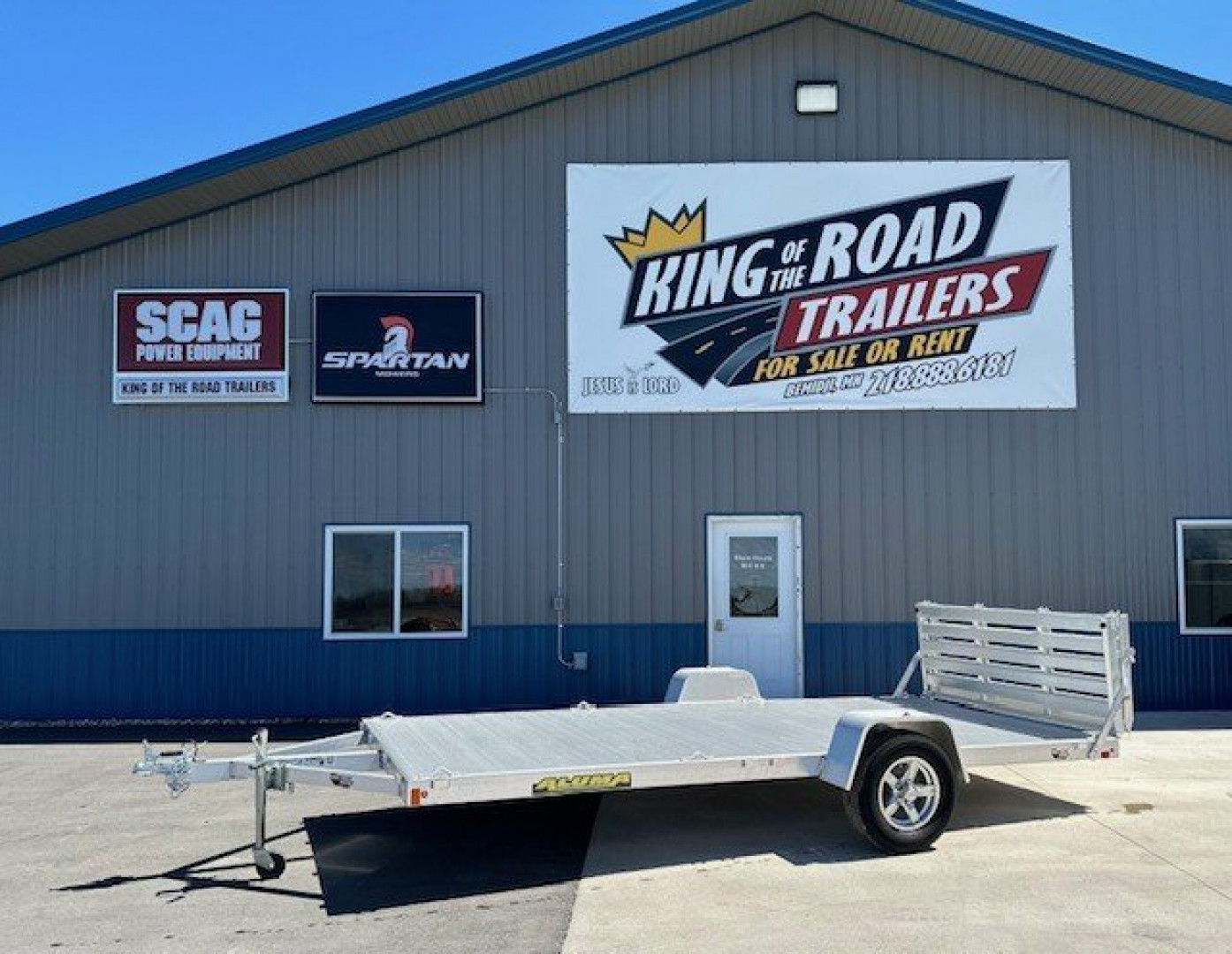 New 2025 ALUMA 8114S-R-BF-SR Utility Trailer