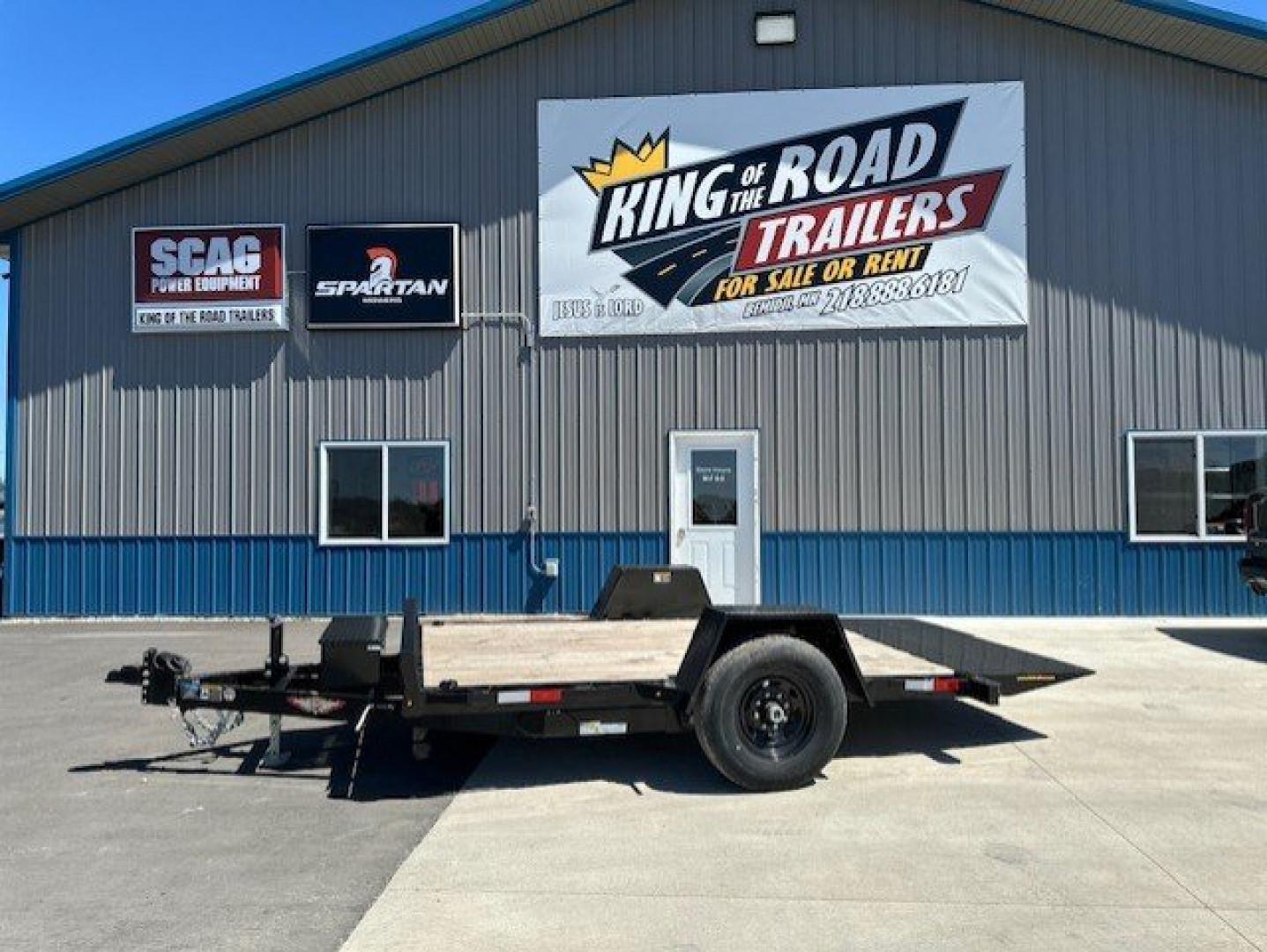New 2023 H&H 78X12 SA 7K Steel Tilt Utility Trailer