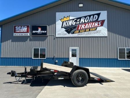 New 2023 H&H 78X12 SA 7K Steel Tilt Utility Trailer