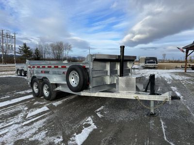 New 2025 K-Trail D8214-14 Galvanized Dump Trailer