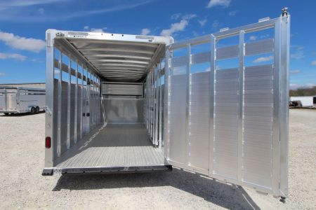 New 2024 Featherlite Trailers 8117 6'7 X 20' Stock / Stock Combo Trailer