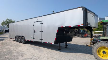 New 2026 Homesteader 8.5x38 (29+8) Gooseneck Car Hauler w/ Ramp