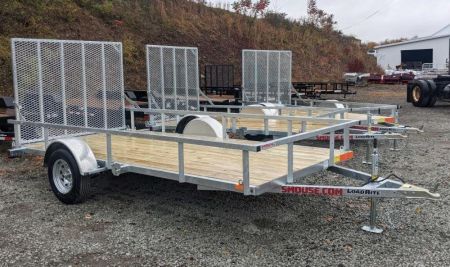 New 2026 Load Rite 6x14 ALL GALVANIZED Utility w/ Spring Assist Gate