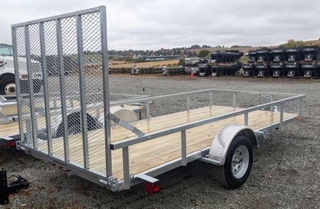 New 2026 Load Rite 6x14 ALL GALVANIZED Utility w/ Spring Assist Gate