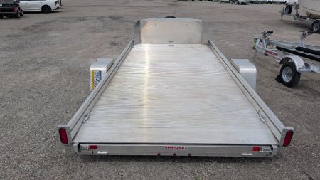 Used 2024 Aluma 14' UTV Trailer w/ Slide Out Ramp