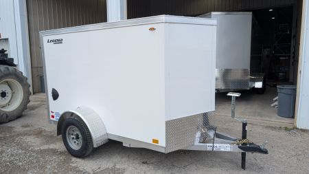 New 2026 LEGEND 5x8 + 1' V-Nose Thunder Enclosed Cargo Trailer w/ Ramp