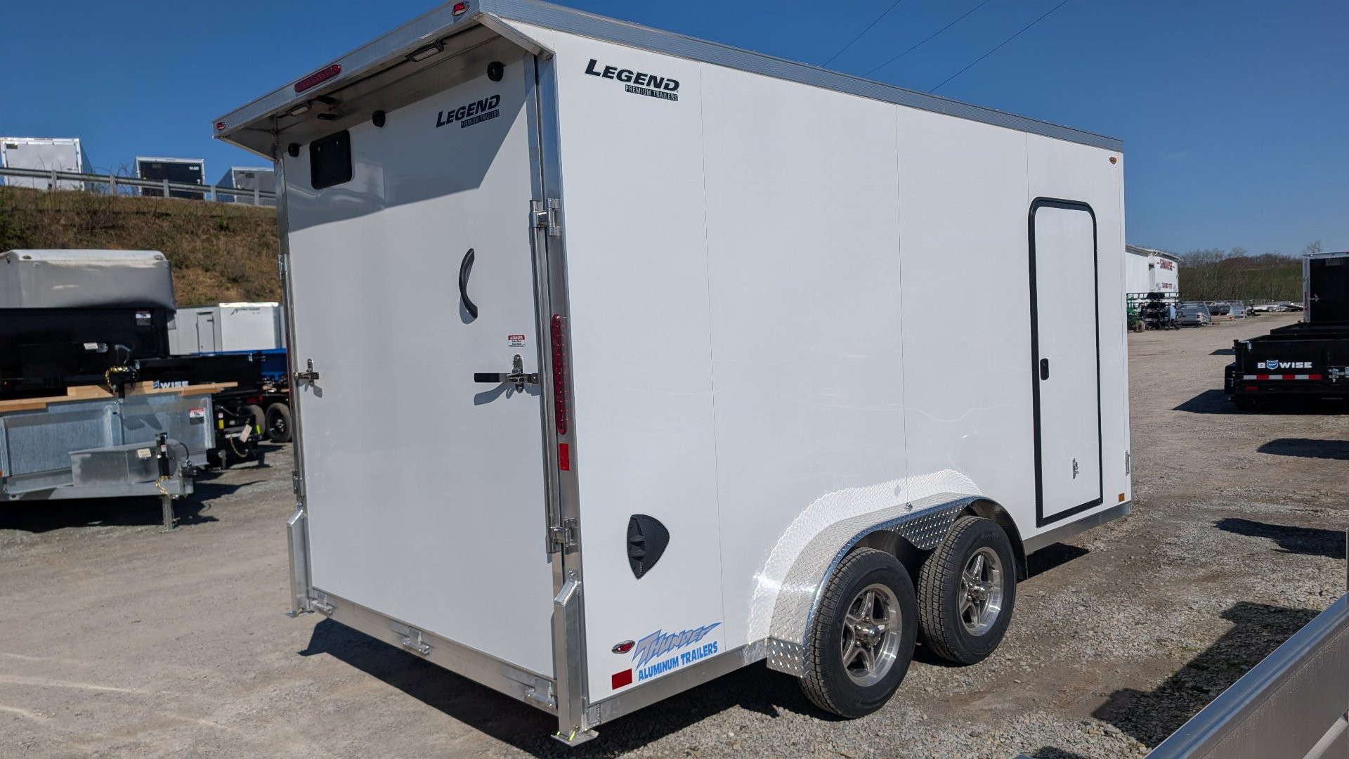 New 2026 Legend 7.5 x 14 + 2' V-Nose Thunder Enclosed Cargo Trailer w/ Ramp (84"INSIDE!!!)