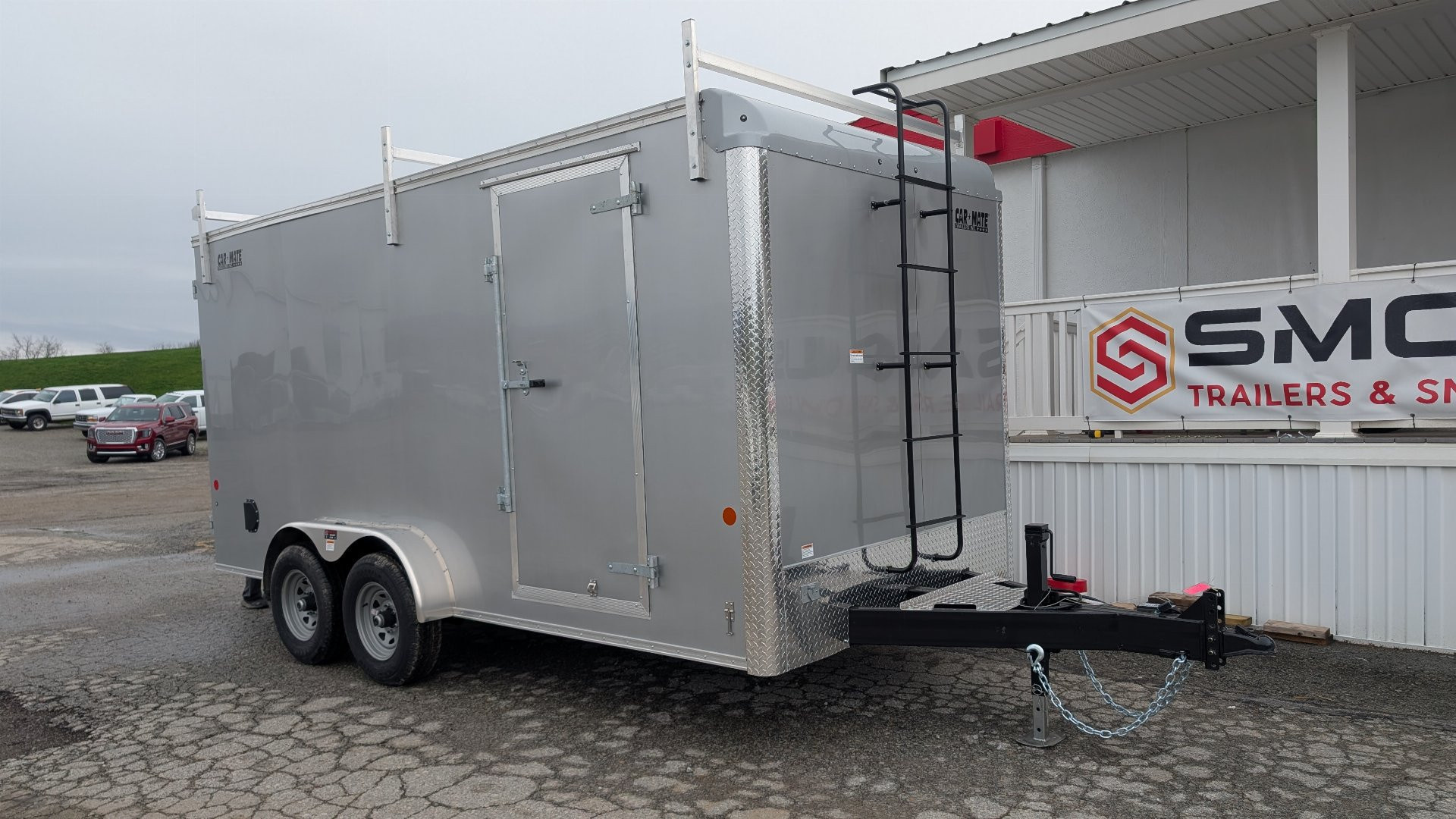 New 2025 Car Mate 7x16 HD Contractor Trailer w/ Rear Barn Doors (9990#)
