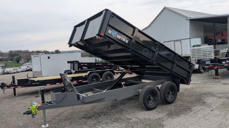 New 2025 BWise 7x12 Deckover Dump Trailer w/ Drop Sides!!! (PRICE DROP!!!)