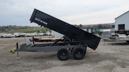 New 2025 BWise 7x12 Deckover Dump Trailer w/ Drop Sides!!! (PRICE DROP!!!)