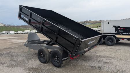 New 2025 BWise 7x12 Deckover Dump Trailer w/ Drop Sides!!! (PRICE DROP!!!)
