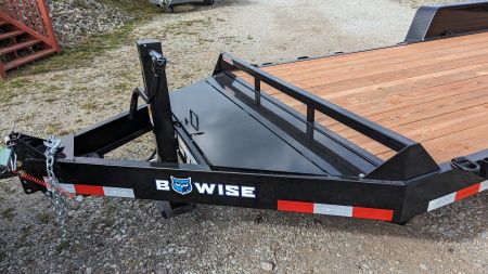New 2025 BWise 22' HD Lo Pro Equipment Hauler w/ 5' Ladder Ramps