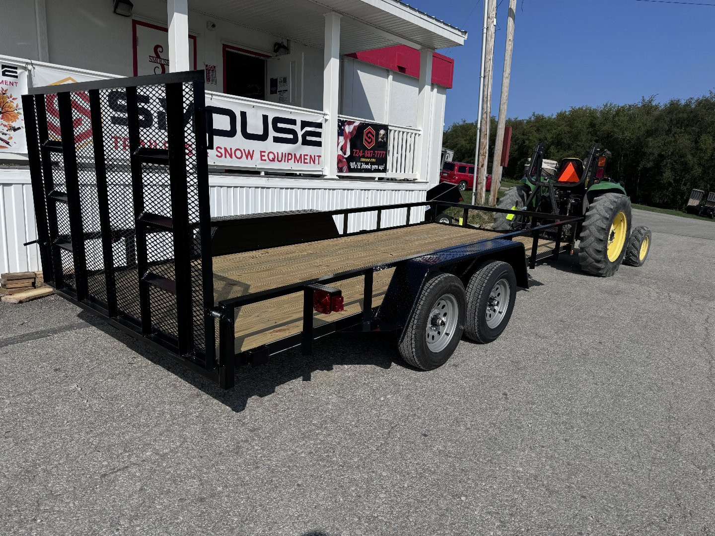 New 2025 Quality 6x16 Econo Utility Trailer w/ No Dove