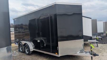 New 2025 Legend 7.5 x 16 + 2' V-Nose Thunder Enclosed Cargo Trailer w/ Ramp (84" Inside!!!)