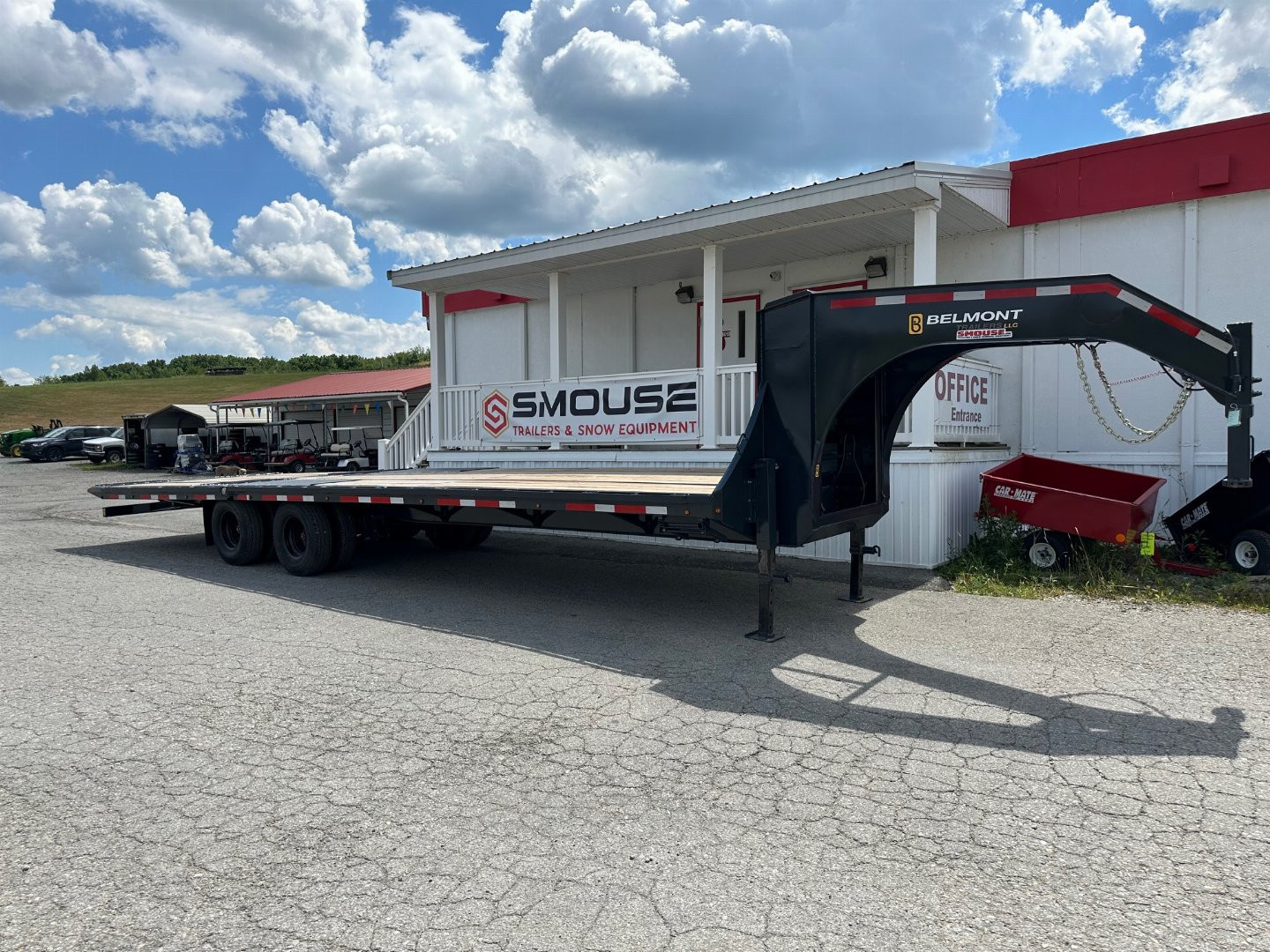 New 2025 Belmont 32' Gooseneck Deckover w/ 12' Hydraulic Dove Tail (PRICE DROP!!)