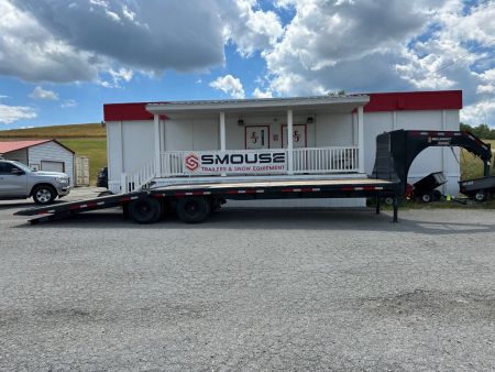 New 2025 Belmont 32' Gooseneck Deckover w/ 12' Hydraulic Dove Tail (PRICE DROP!!)