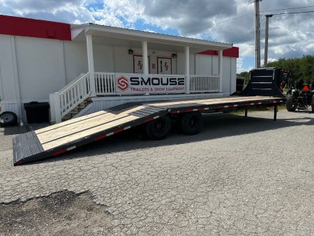New 2025 Belmont 32' Gooseneck Deckover w/ 12' Hydraulic Dove Tail (PRICE DROP!!)