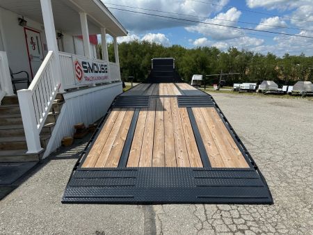 New 2025 Belmont 32' Gooseneck Deckover w/ 12' Hydraulic Dove Tail (PRICE DROP!!)