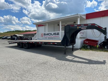 New 2025 Belmont 32' Gooseneck Deckover w/ 12' Hydraulic Dove Tail (PRICE DROP!!)