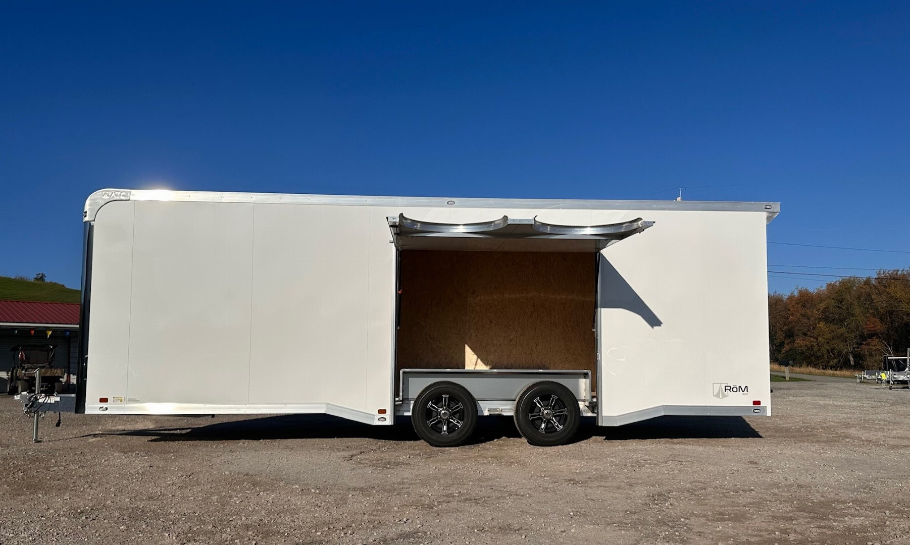 New NEW 2025 ATC 8.5 x 24 ROM400 Enclosed ALUMINUM Car Hauler w/ PED Door