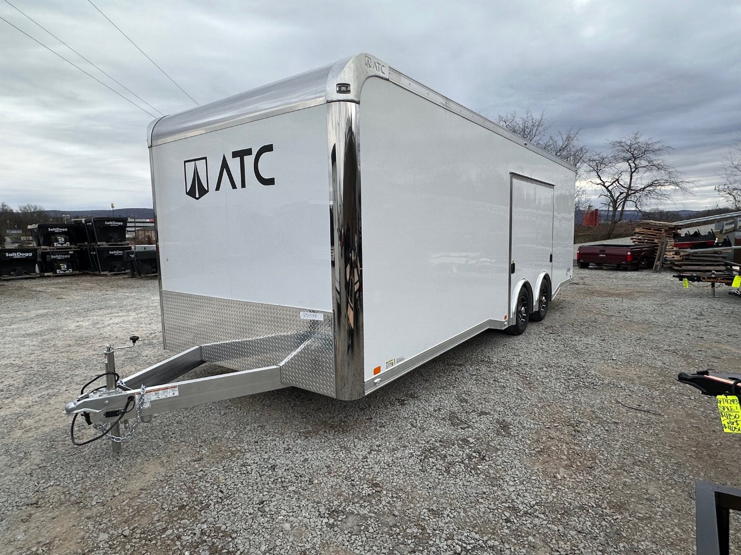 New NEW 2025 ATC 8.5 x 24 ROM400 Enclosed ALUMINUM Car Hauler w/ PED Door