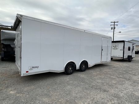 New NEW 2025 ATC 8.5 x 24 ROM400 Enclosed ALUMINUM Car Hauler w/ PED Door
