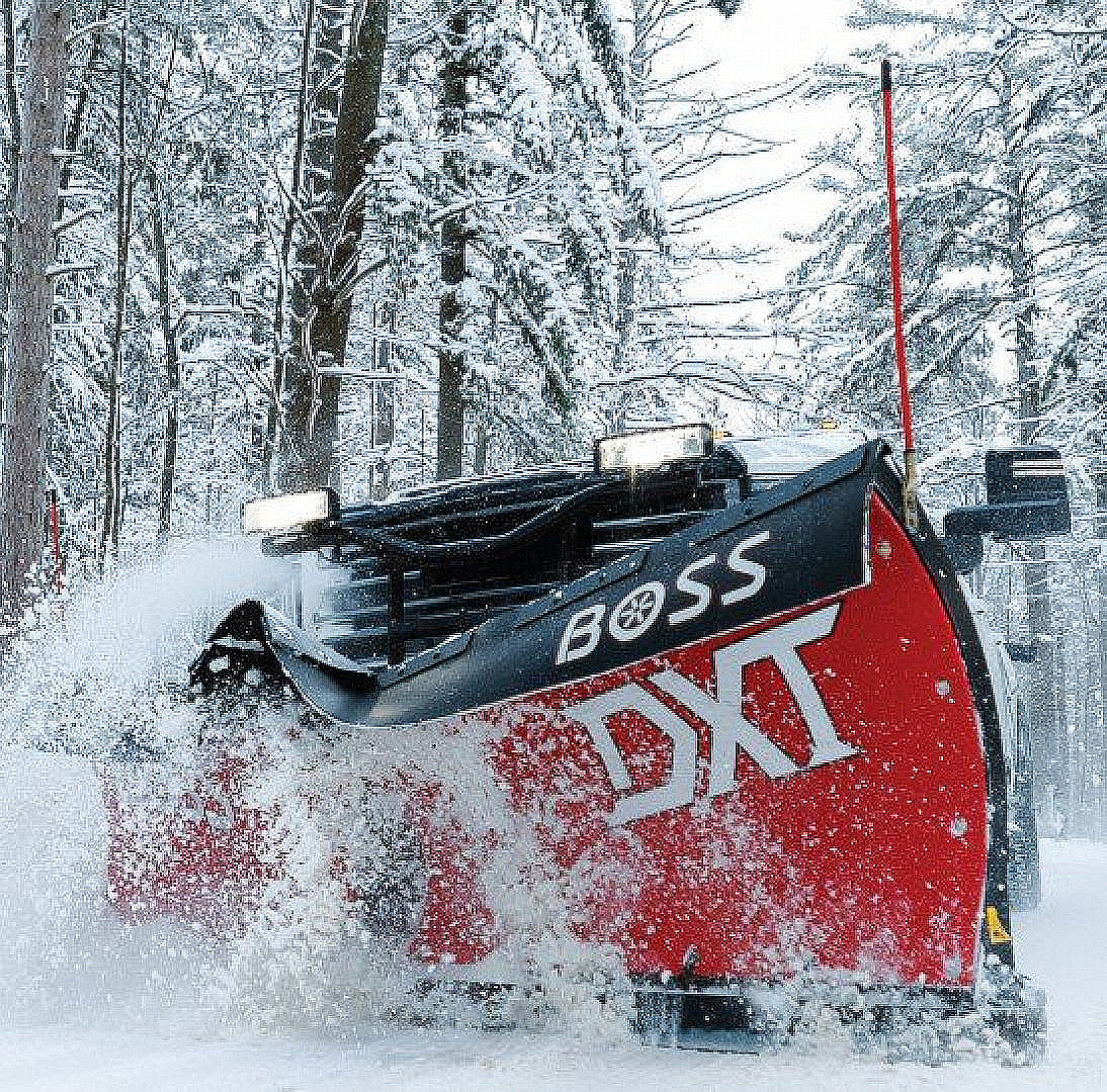 New BOSS Snowplow 9'2" Steel DXT V-Plow - Dual Trip Edge