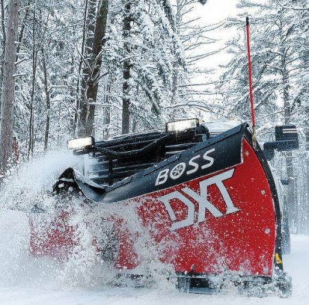 New BOSS Snowplow 9'2" Steel DXT V-Plow - Dual Trip Edge