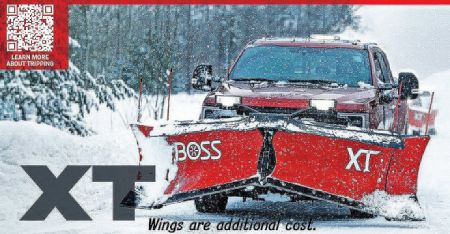 New BOSS Snowplow 9'2" Steel XT V-Plow - Full Trip