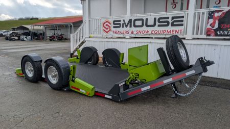 New 2026 "FlatTrak" by Belmont 7x14 HD Lay Flat Tilt Equipment Hauler w/ Hyd Jack!!!