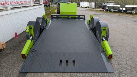 New 2026 "FlatTrak" by Belmont 7x14 HD Lay Flat Tilt Equipment Hauler w/ Hyd Jack!!!