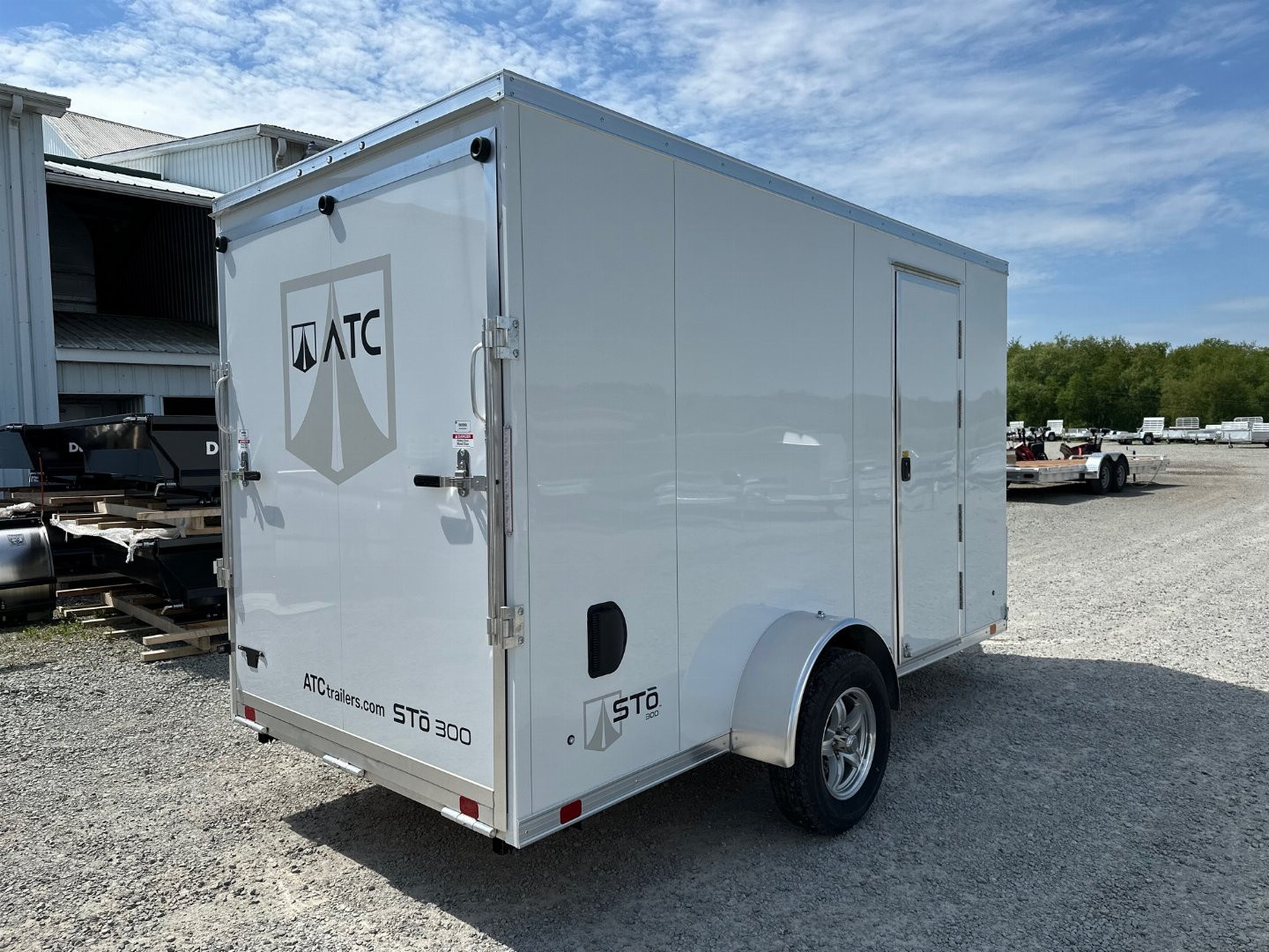 New 2024 ATC 6x12 V-Nose "STo300” Aluminum Enclosed Cargo Trailer w/ Ramp (PRICE DROP!!!)