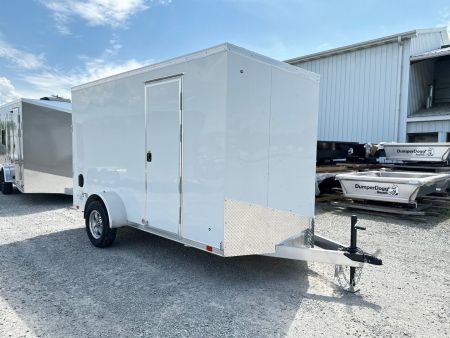 New 2024 ATC 6x12 V-Nose "STo300” Aluminum Enclosed Cargo Trailer w/ Ramp (PRICE DROP!!!)