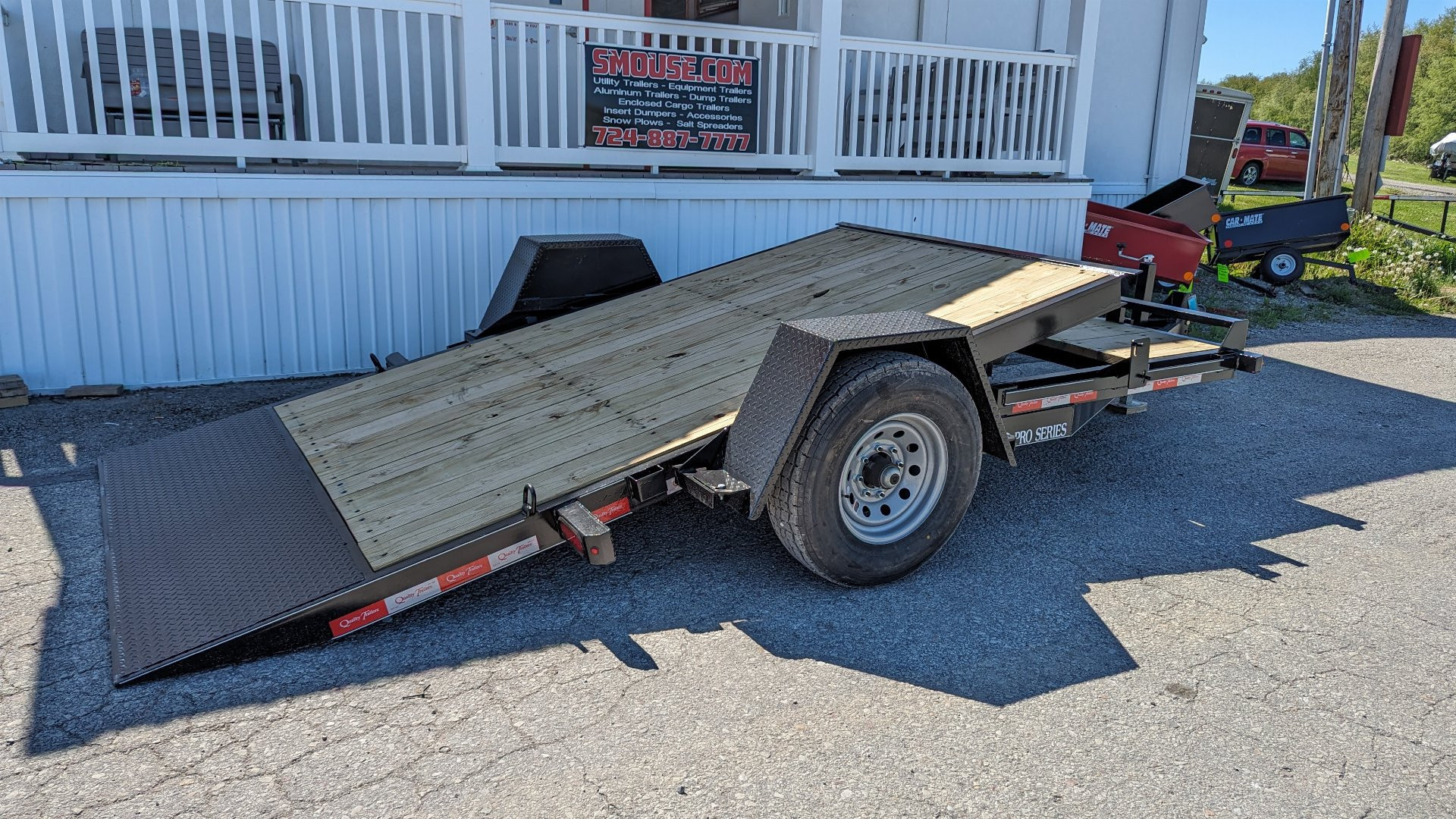 New 2024 Quality PRO Series 7x14 HD Single Axle Tilt Trailer w/ Adjustable Coupler (PRICE DROP!!)
