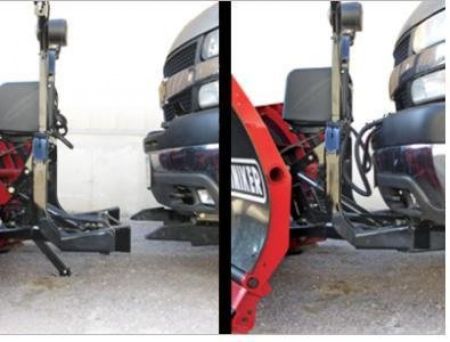 New 2025 Hiniker 9' HDPE Poly Trip Edge Scoop Plow w/ LED Lights & Wear Plates
