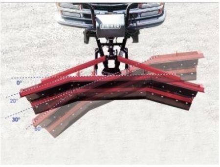 New 2025 Hiniker 9' HDPE Poly Trip Edge Scoop Plow w/ LED Lights & Wear Plates