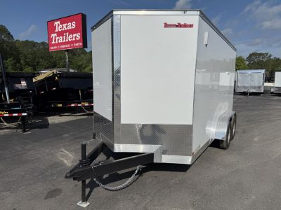 New TX7X16TA2 TEXAS TRAILERS 7' X 16' CARGO / ENCLOSED TRAILER W/REAR RAMP DOOR & SIDE DOOR