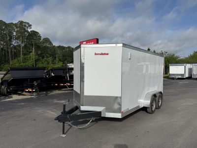 New TX7X14TA2 TEXAS TRAILERS 7' X 14' CARGO / ENCLOSED TRAILER W/REAR RAMP DOOR & SIDE DOOR
