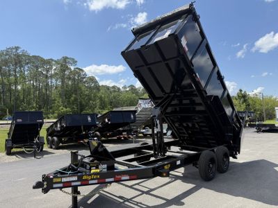 New 16LP-16BK6-P4 BIG TEX 7' X 16' DUMP TRAILER W/ 4' SIDES