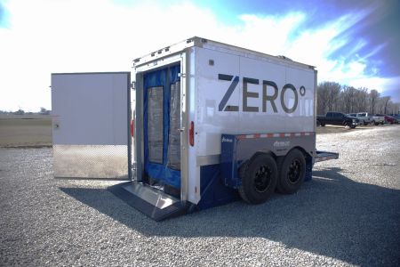 New ZERO AIR TOW GROUND LEVEL LOADING REFRIGERATED TRAILER